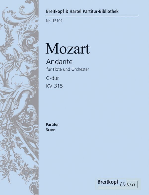 Andante pour Flûte KV 315 - Score MOZART Partition Grand format