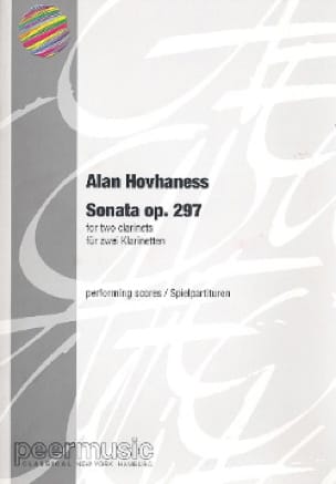 Sonata for 2 clarinets Alan Hovhaness Partition Clarinette