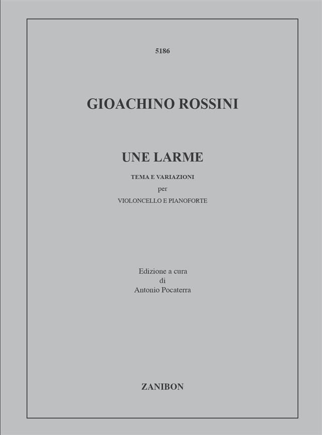 Une Larme ROSSINI Partition