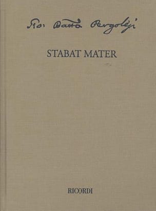 Stabat Mater PERGOLESE Partition Grand format