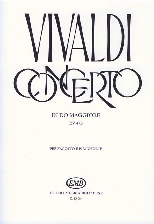 Concerto Do M. Rv 473 - Fagotto VIVALDI Partition