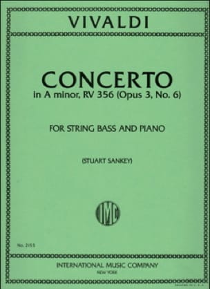 Concerto in A minor op. 3 n° 6 - String Bass - VIVALDI - Partition