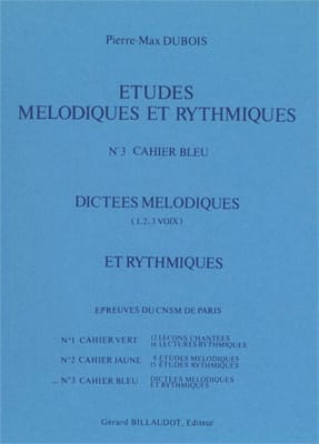 Etudes mélodiques et rythmiques - Volume 3 - Pierre-Max Dubois