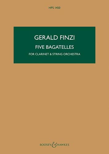Five Bagatelles Gerald Finzi Partition Petit format