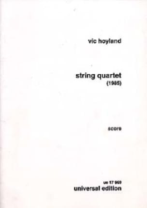 String quartet - Score Vic Hoyland Partition Grand format