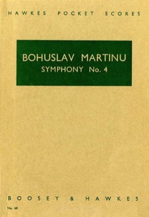 Symphonie n° 4 - Score MARTINU Partition Grand format