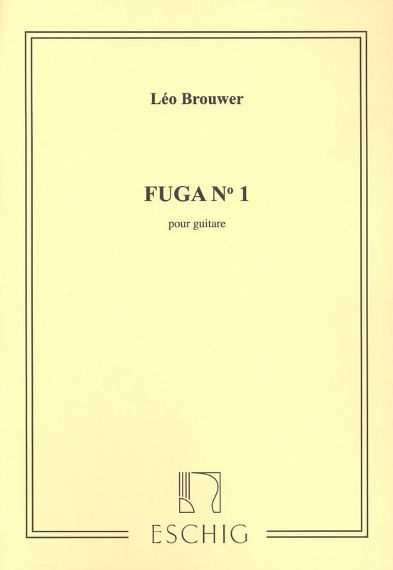 Fuga n° 1 BROUWER Partition Guitare