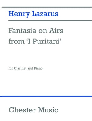 Fantasia on airs from I Puritani Henry Lazarus Partition Clarinette