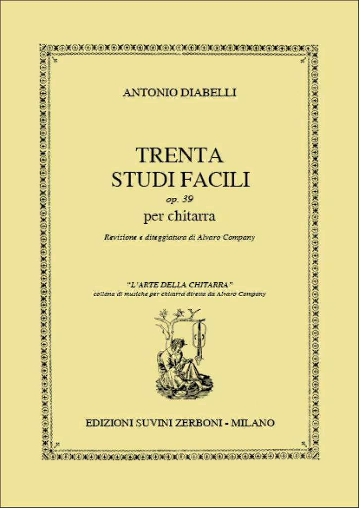 Studi Op. 39 A. Diabelli Partition Guitare