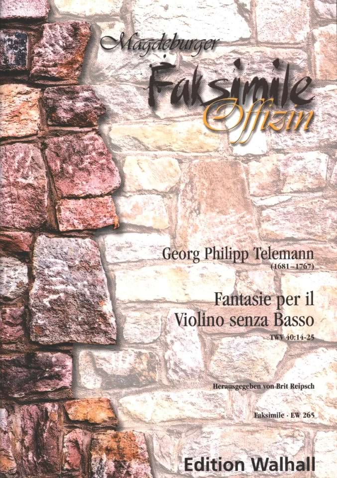 fantasie per il violino senza basso TELEMANN Partition Violon