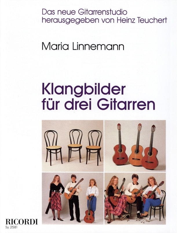 Klangbilder für 3 Gitarren Maria Linnemann Partition Guitare