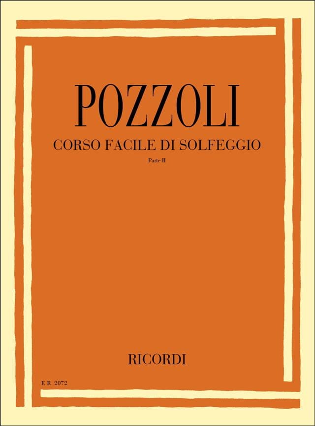 Corso Facile Di Solfeggio Pozzoli Partition
