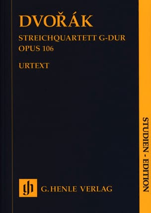 Quatuor à Cordes, op. 106 - Conducteur DVORAK Partition Petit format