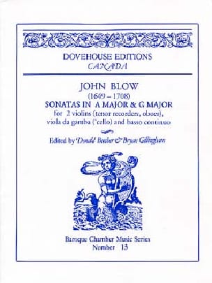 Sonates En la Maj. et Sol Maj. - John Blow - Partition