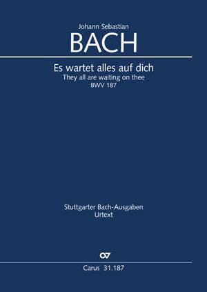 Cantate BWV 187 - Conducteur BACH Partition Grand format