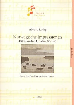 Norwegische Impressionen GRIEG Partition Flûte traversière