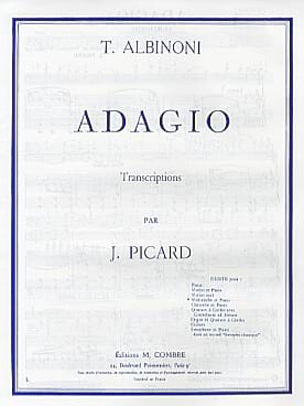 Adagio - ALBINONI - Partition - Violoncelle