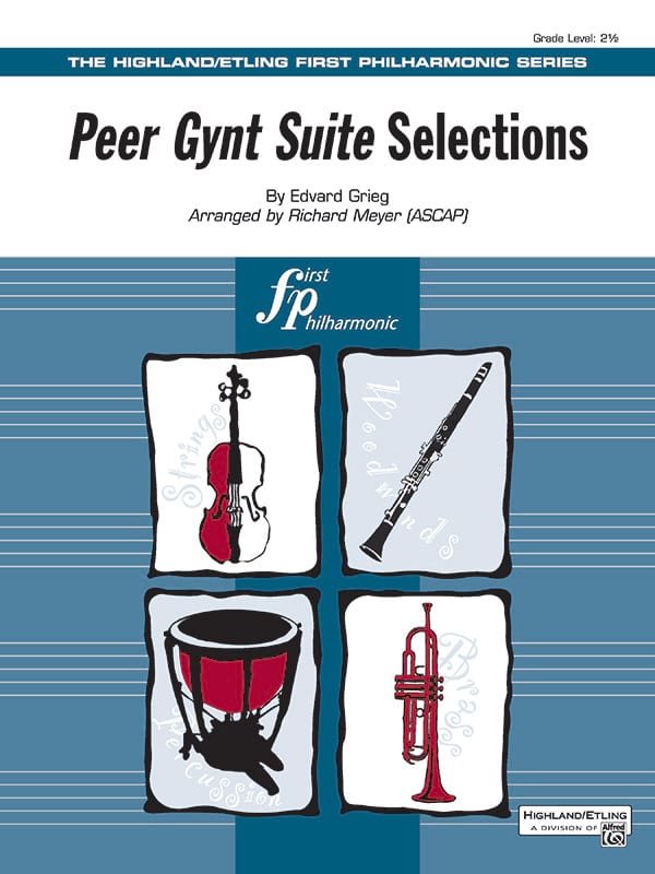 Peer Gynt Suite Selections - score & parts GRIEG Partition