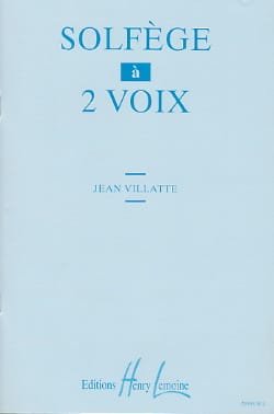Solfège à 2 voix Jean Villatte Partition Solfèges