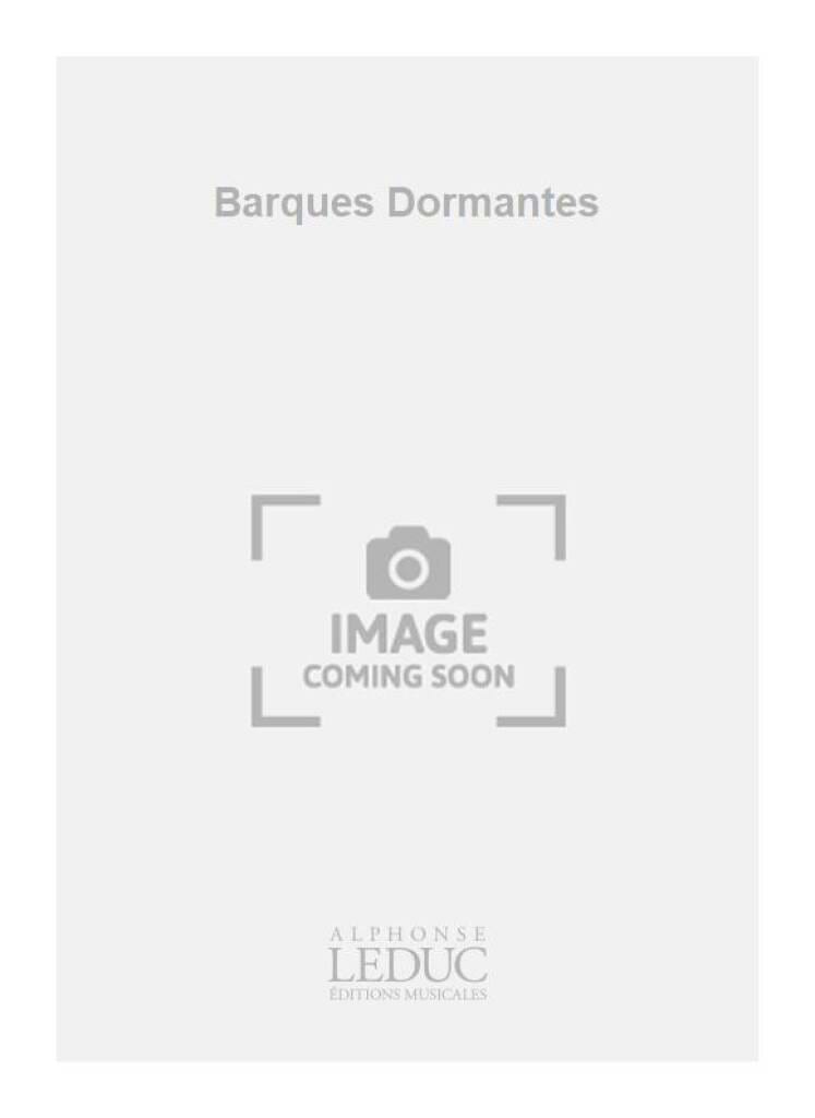 Barques dormantes Pierrette Mari Partition Violon