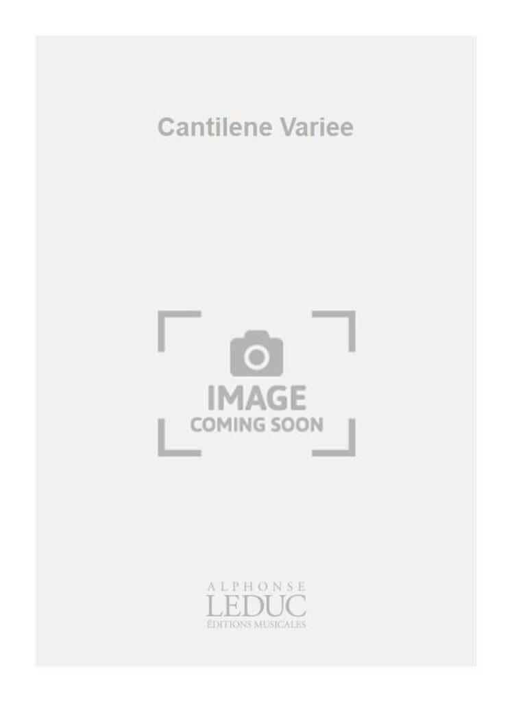 Cantilène Variée Tony Aubin Partition Violoncelle