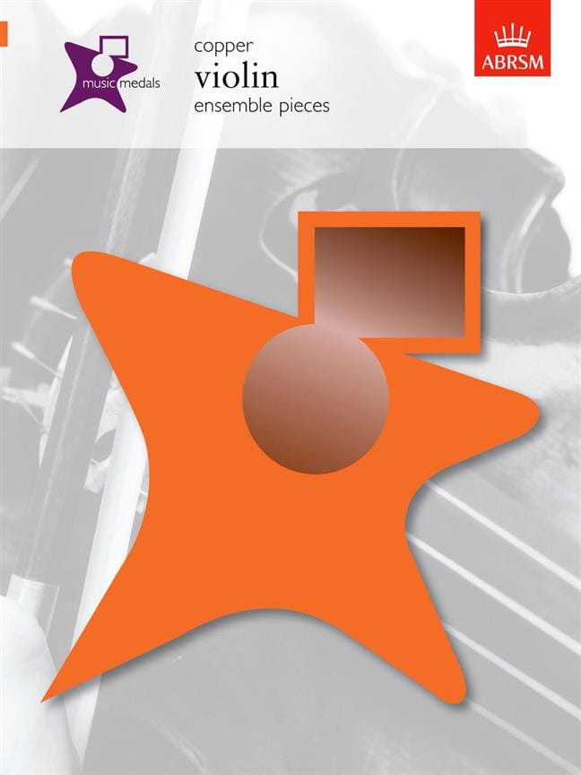 Music Medals Copper Violon ensemble pieces Partition Violon