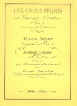 Les Goûts réunis Concert n° 6 - Flûte clavecin - COUPERIN - Partition