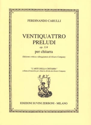 24 Préludes op. 114 Ferdinando Carulli Partition Guitare