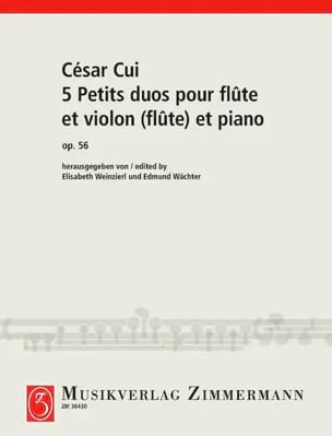 César Cui - 5 Petits Duos opus 56 - Partition - di-arezzo.fr
