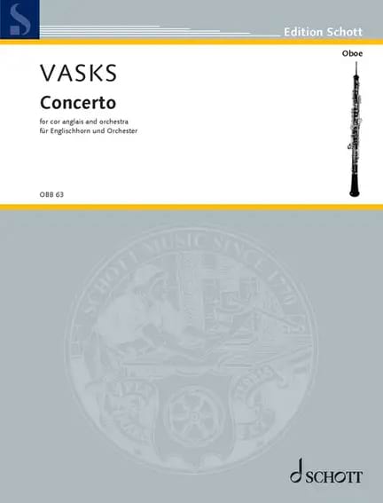 Concerto pour Cor Anglais Peteris Vasks Partition Hautbois