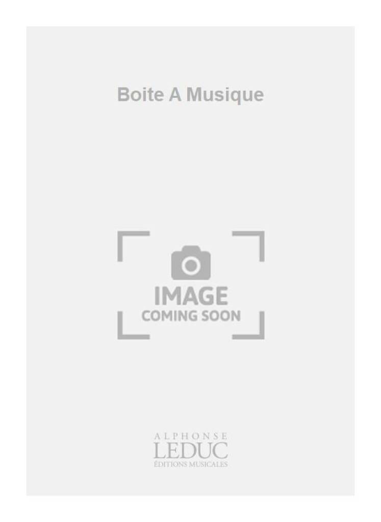 Boîte à musique Bernard Mor Partition Guitare