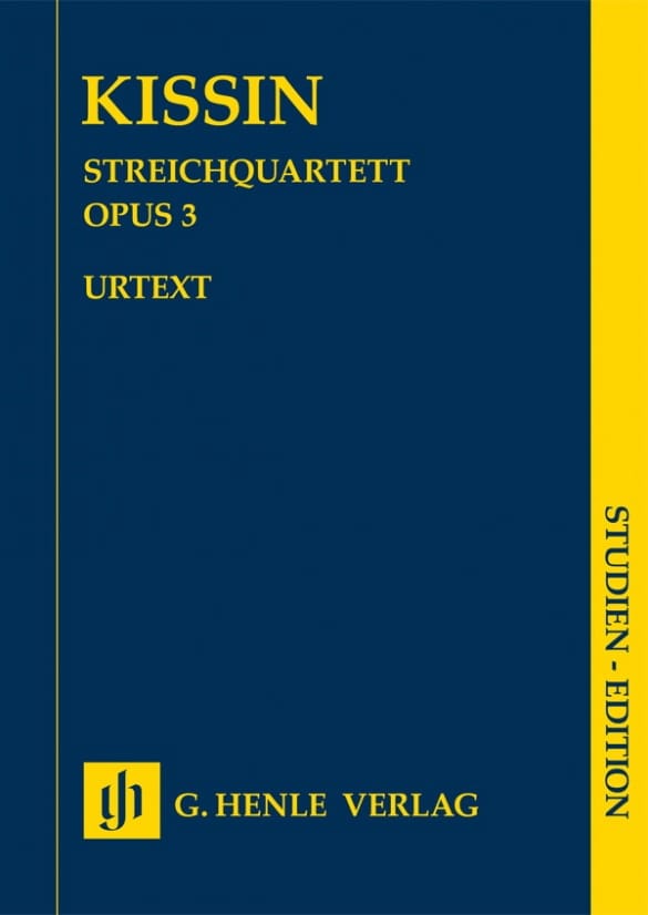 Quatuor à Cordes, op. 3 Evgeny Kissin Partition Petit format