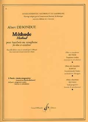 Méthode de Hautbois ou saxo - Volume 3 - Albert Debondue - Partition