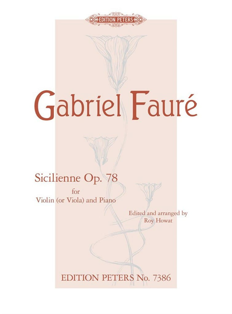 Sicilienne Op.78 FAURÉ Partition