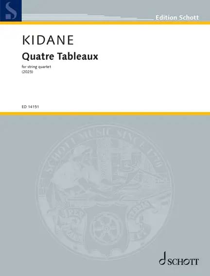 Quatre Tableaux Daniel Kidane Partition Quatuors