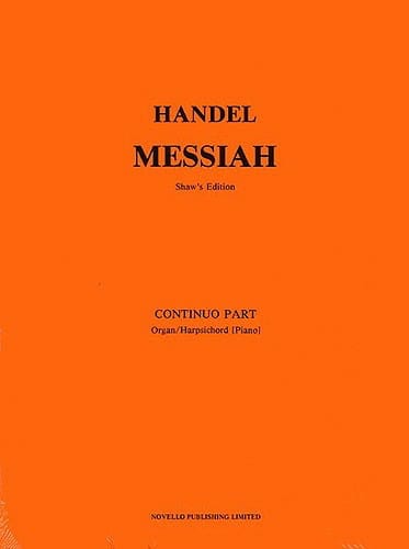 Le Messie - Oratorio Messiah HAENDEL Partition