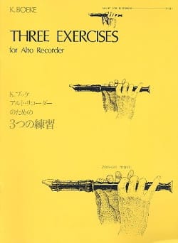3 Exercises Kees Boeke Partition Flûte à bec
