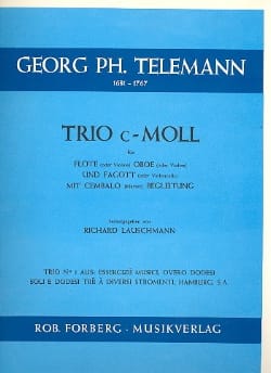 Trio c-moll - Flöte Oboe Fagott Cembalo TELEMANN Partition Quatuors