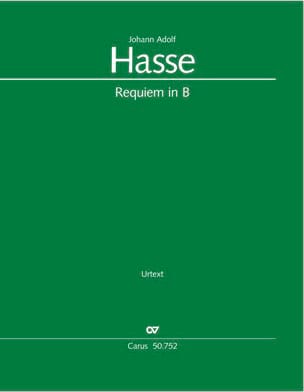 Requiem in B Johann Adolf Hasse Partition Grand format