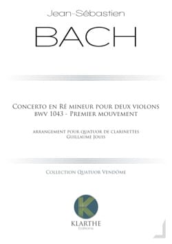 Concerto en ré mineur, BWV 1043 - 4 Clarinettes - BACH - Partition