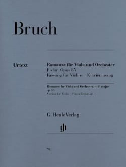 Romanze F-dur op. 85 - Fassung Violine BRUCH Partition Violon