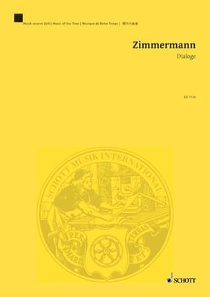 Dialoge Bernd Alois Zimmermann Partition Grand format
