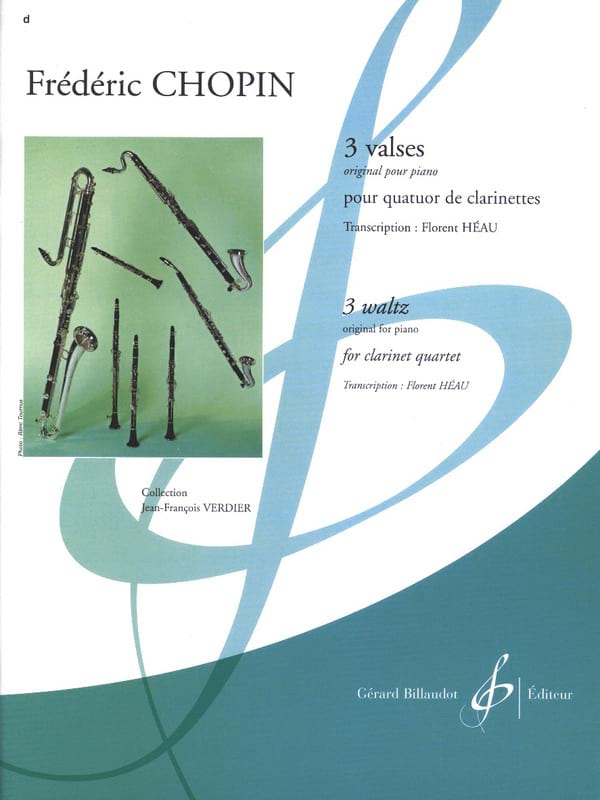 3 Valses - quatuor clarinettes - Chopin Frédéric / Héau Florent