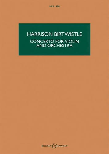 Concerto pour violon et orchestre - Harrison Birtwistle - Partition