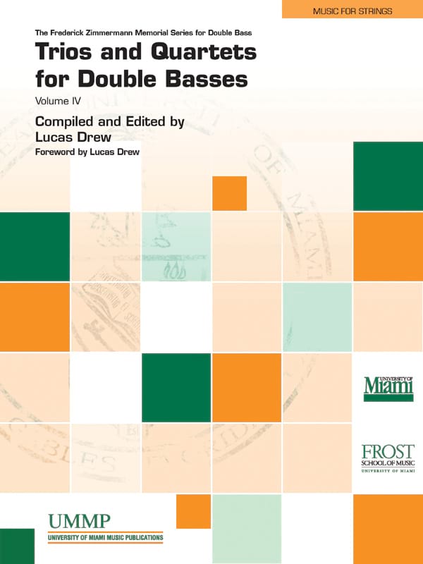 Trios and Quartets Vol. 4 - Contrebasses - Partition
