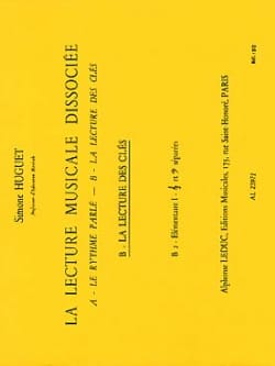 Lecture musicale dissociée - B2 - Elém. 1 - Simone Huguet - Partition