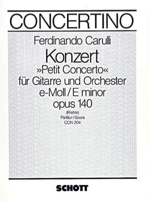 Petit Concerto e-moll op. 140 - Gitarre Orchester - Ferdinando Carulli