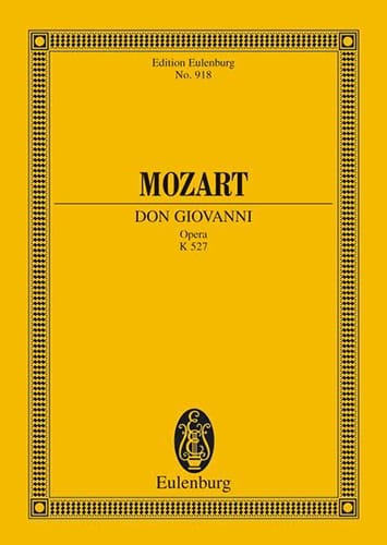 Don Giovanni - Conducteur MOZART Partition Petit format