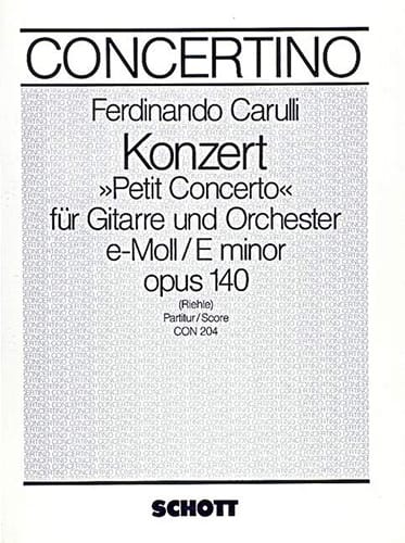 Petit Concerto e-moll op. 140 - Gitarre Orchester - Ferdinando Carulli
