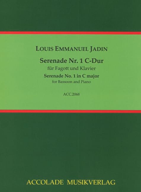 Serenade Nr. 1 C-Dur Louis Emmanuel Jadin Partition Basson